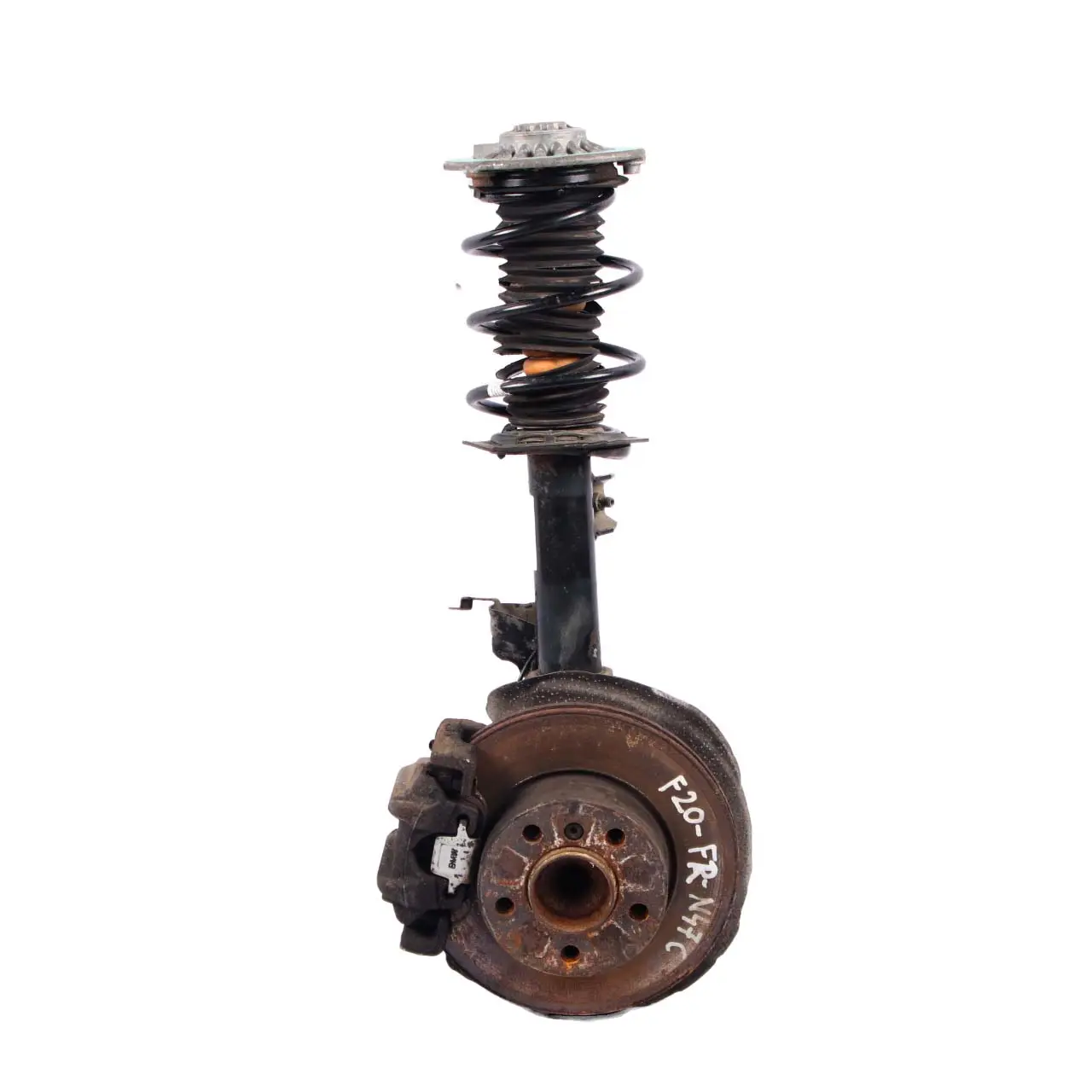 BMW F20 114D N47N Jambe Suspension Avant Droite Moyeu Roue Ressort Jambe Force