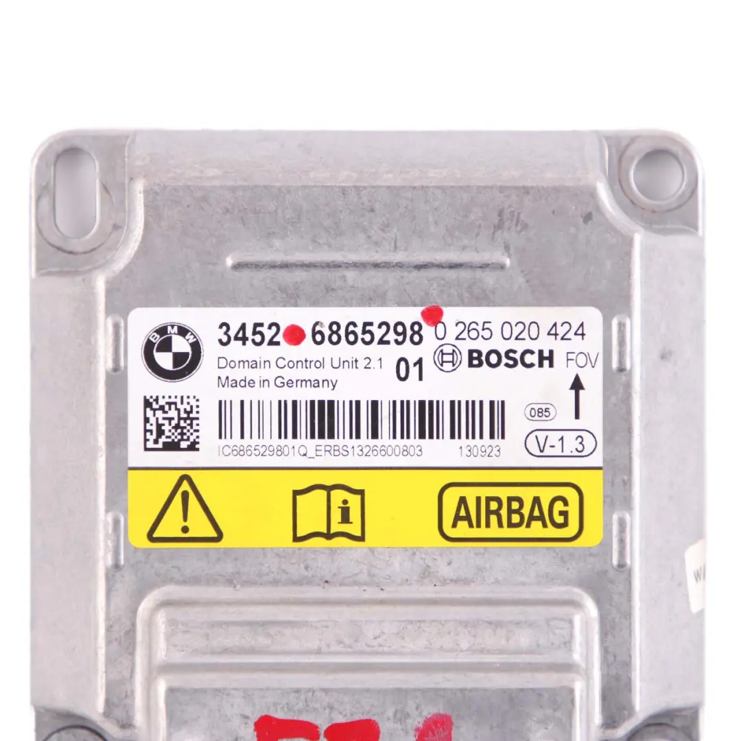 BMW F20 F21 F30 F31 ECU ICM Plus Módulo Unidad De Control Airbag - SKU 6865298 - Número de pieza 6865298