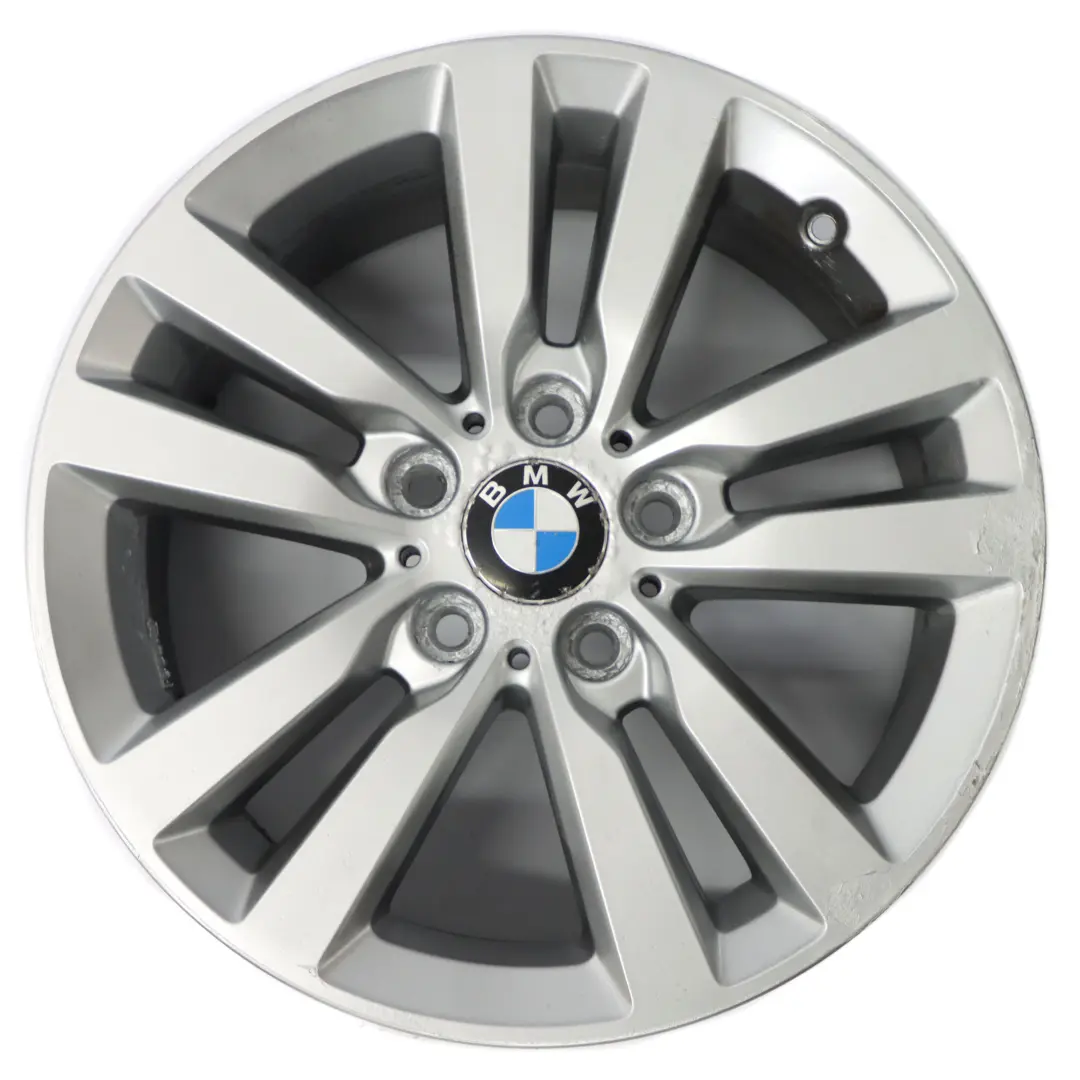 BMW F20 F21 F22 F23 Silver Wheel Alloy Rim 17" Double Spoke 655 ET:43 7,5J - SKU 6866303-5 - Part number 6866303
