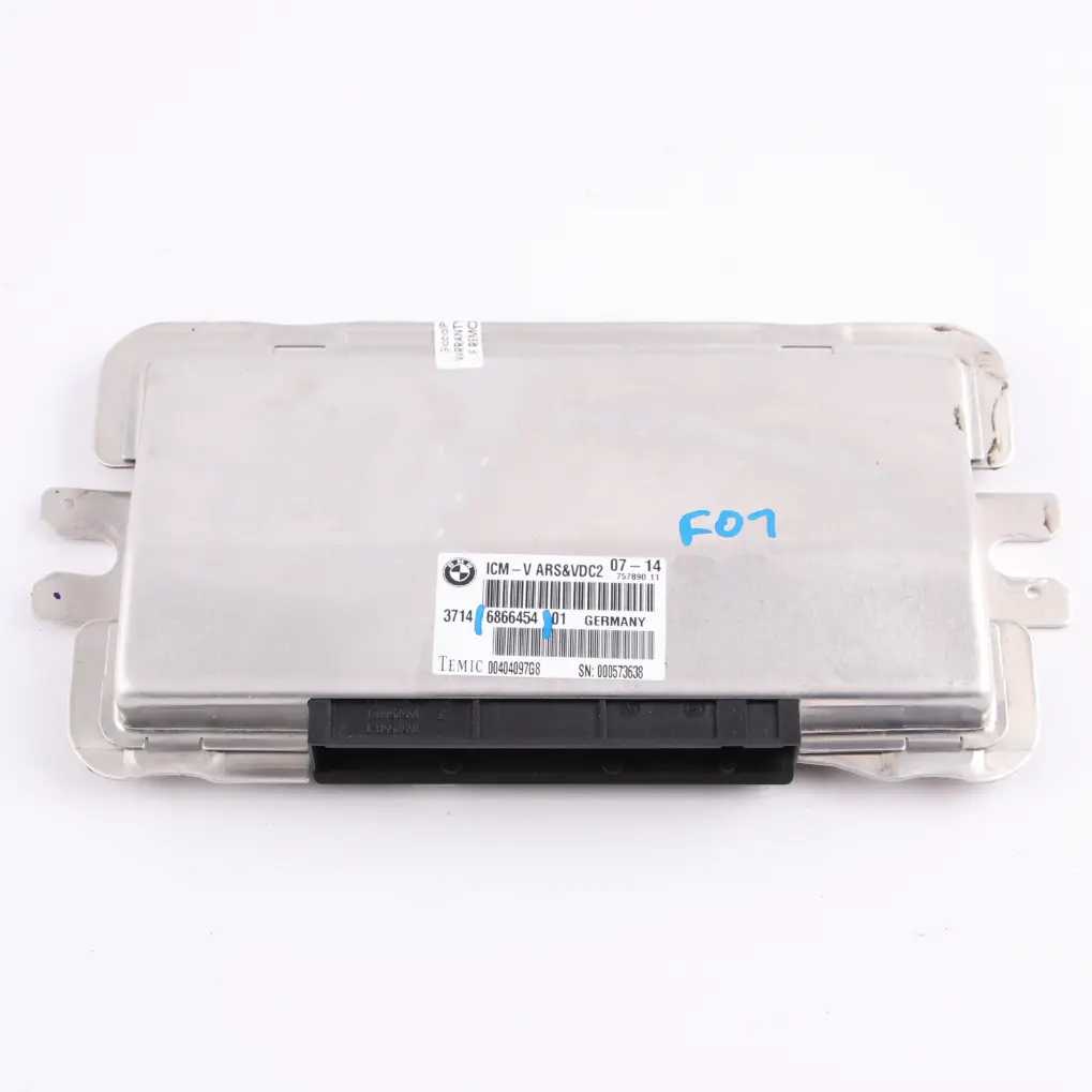 Moduł Sterownik Zawieszenia VDC Tył do BMW F01 F07 F10 F11 F12 o numerze 6866454 BMW F01 F07 F10 F11 F12 Moduł Sterownik Zawieszenia VDC Tył - SKU 6866454 - Numer Części 6866454