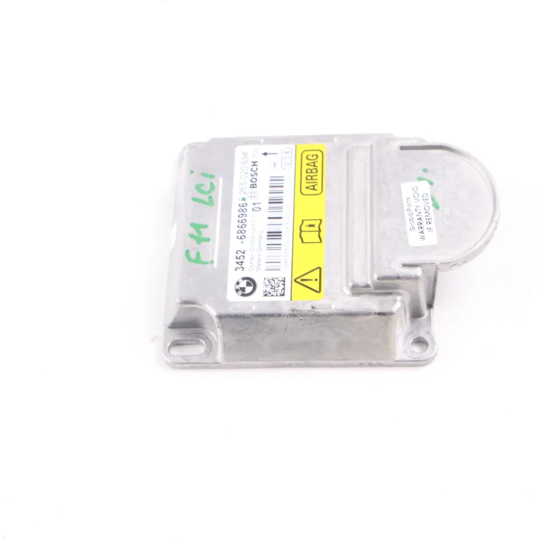 BMW F01 F02 LCI F06 F10 F11 F13 ECU ICM Módulo Unidad de Control Airbag - SKU 6866986 - Número de pieza 6866986
