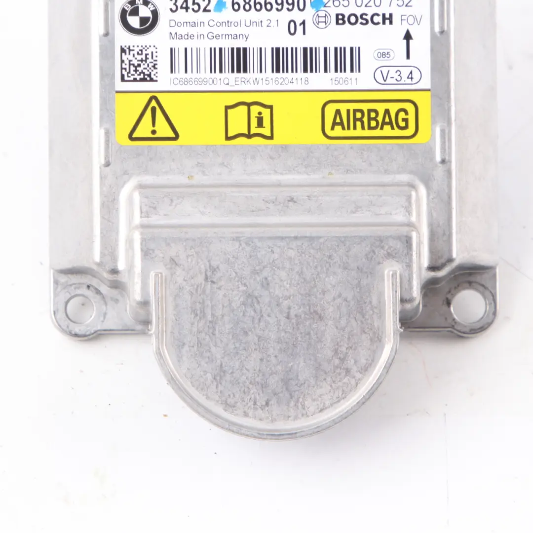  Airbag Modul BMW F01 F02 LCI F10 F11 F13 Airbag ECU ICM Steuergerät - SKU 6866990 - Teilenummer 6866990