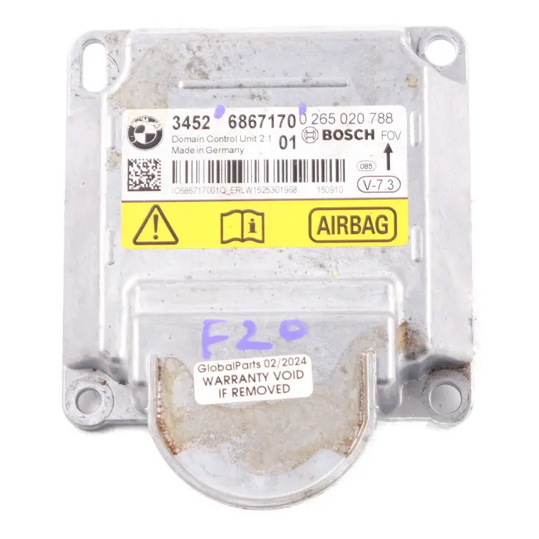 Module BMW F20 F21 F30 F31 F32 F36 ECU ICM Plus SRS Control Unit to Air with Part number 6867170 Air Module BMW F20 F21 F30 F31 F32 F36 ECU ICM Plus SRS Control Unit - SKU 6867170 - Part number 6867170