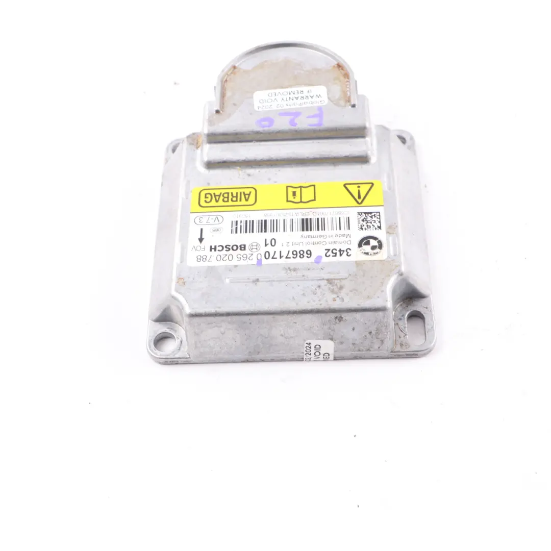 Module BMW F20 F21 F30 F31 F32 F36 ECU ICM Plus SRS Control Unit to Air with Part number 6867170 Air Module BMW F20 F21 F30 F31 F32 F36 ECU ICM Plus SRS Control Unit - SKU 6867170 - Part number 6867170