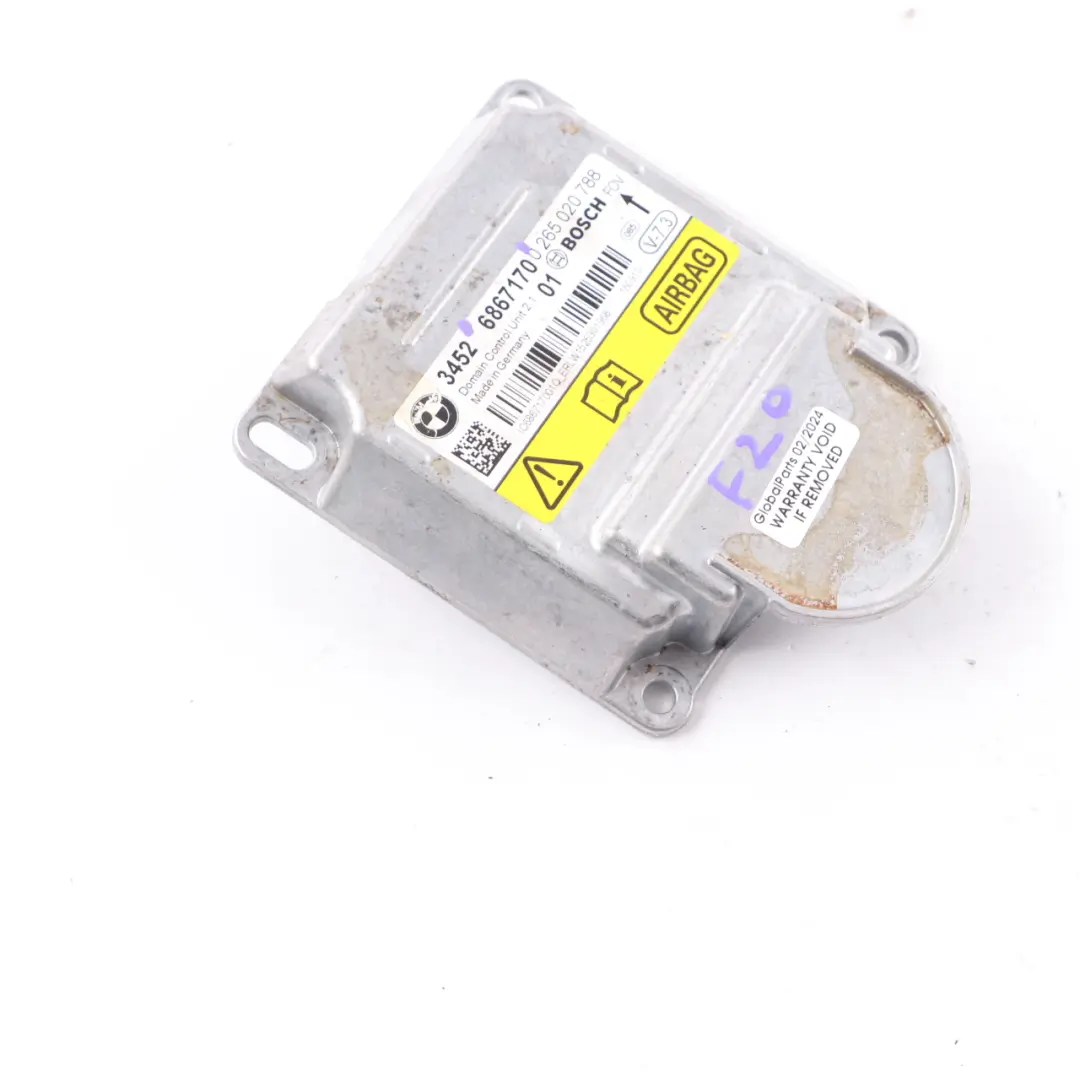 Module BMW F20 F21 F30 F31 F32 F36 ECU ICM Plus SRS Control Unit to Air with Part number 6867170 Air Module BMW F20 F21 F30 F31 F32 F36 ECU ICM Plus SRS Control Unit - SKU 6867170 - Part number 6867170