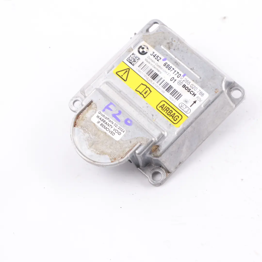 Module BMW F20 F21 F30 F31 F32 F36 ECU ICM Plus SRS Control Unit Air - SKU 6867170 - Part number 6867170