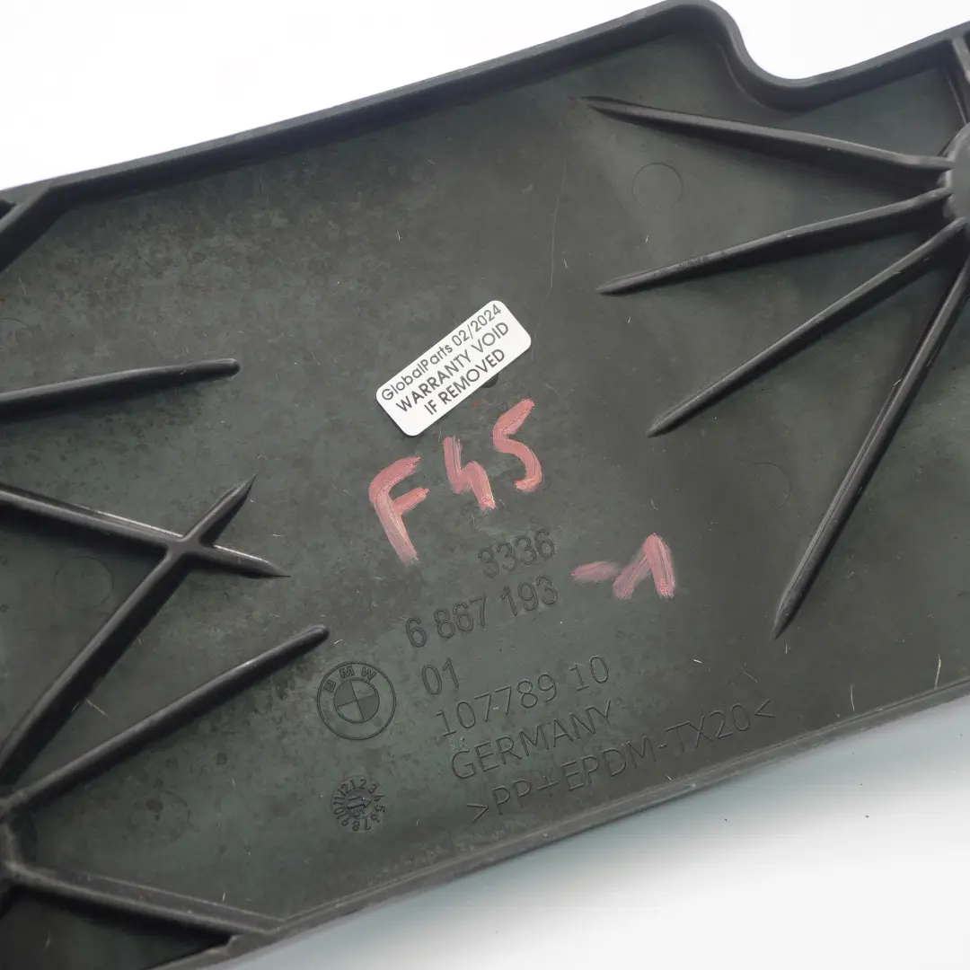 Diferencial trasero cubierta inferior carrocería para BMW F45 X1 F48 xDrive con número de pieza 6867193 BMW F45 X1 F48 xDrive Diferencial trasero cubierta inferior carrocería - SKU 6867193-1 - Número de pieza 6867193