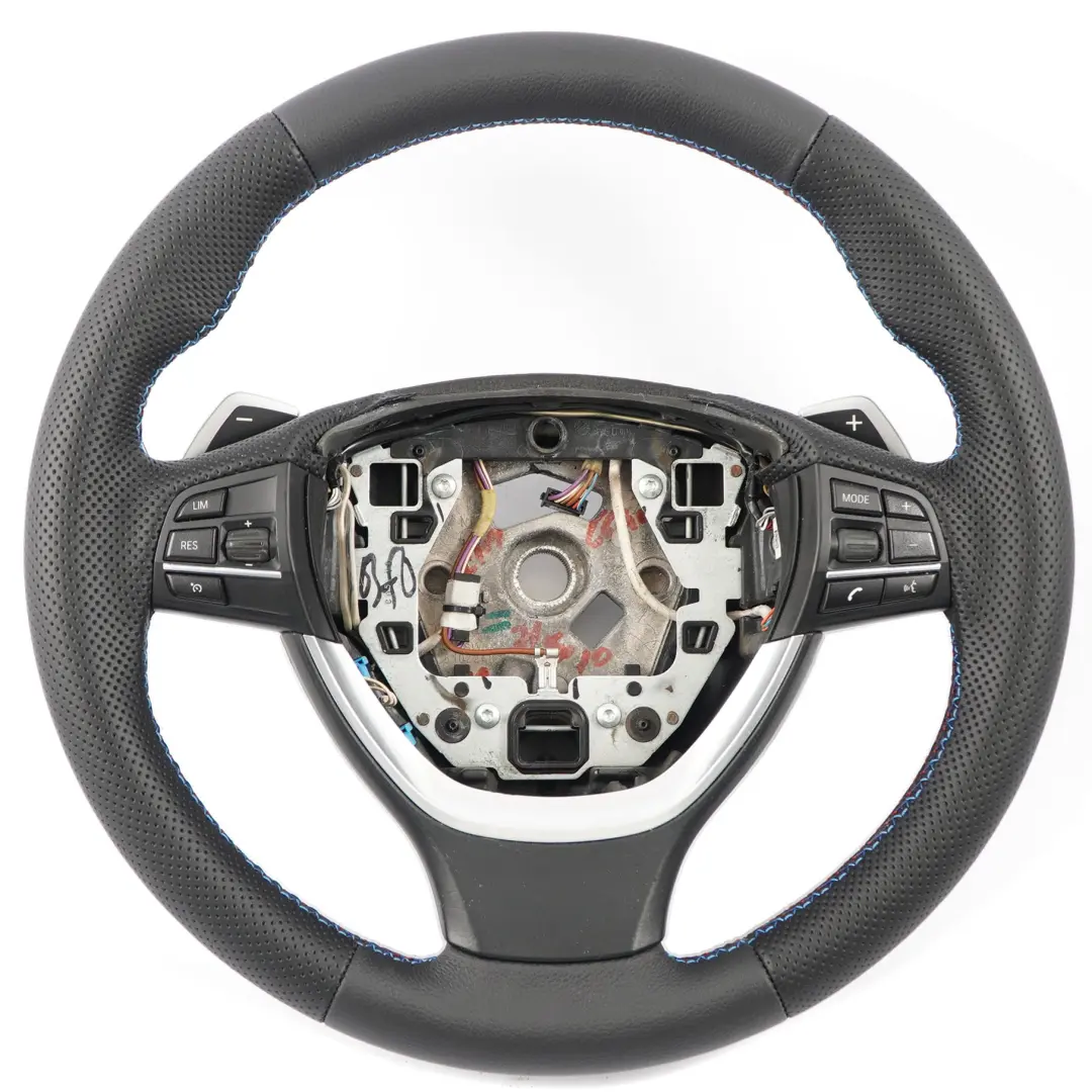 Steering Wheel BMW F10 F11 F12 F01 F07 GT NEW Black Leather Paddle Shift Sport - SKU 6867280-1 - Part number 6867280