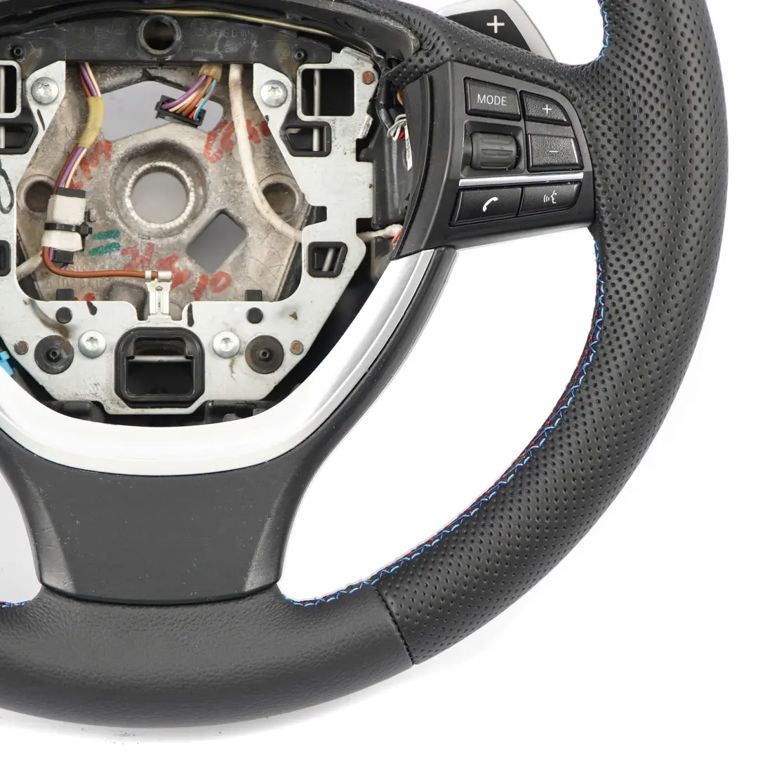 Steering Wheel BMW F10 F11 F12 F01 F07 GT NEW Black Leather Paddle Shift Sport - SKU 6867280-1 - Part number 6867280