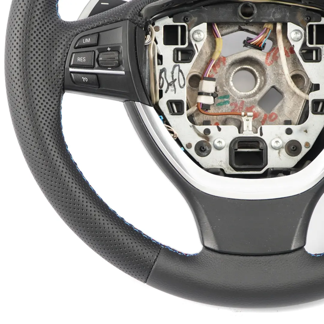 Steering Wheel BMW F10 F11 F12 F01 F07 GT NEW Black Leather Paddle Shift Sport - SKU 6867280-1 - Part number 6867280