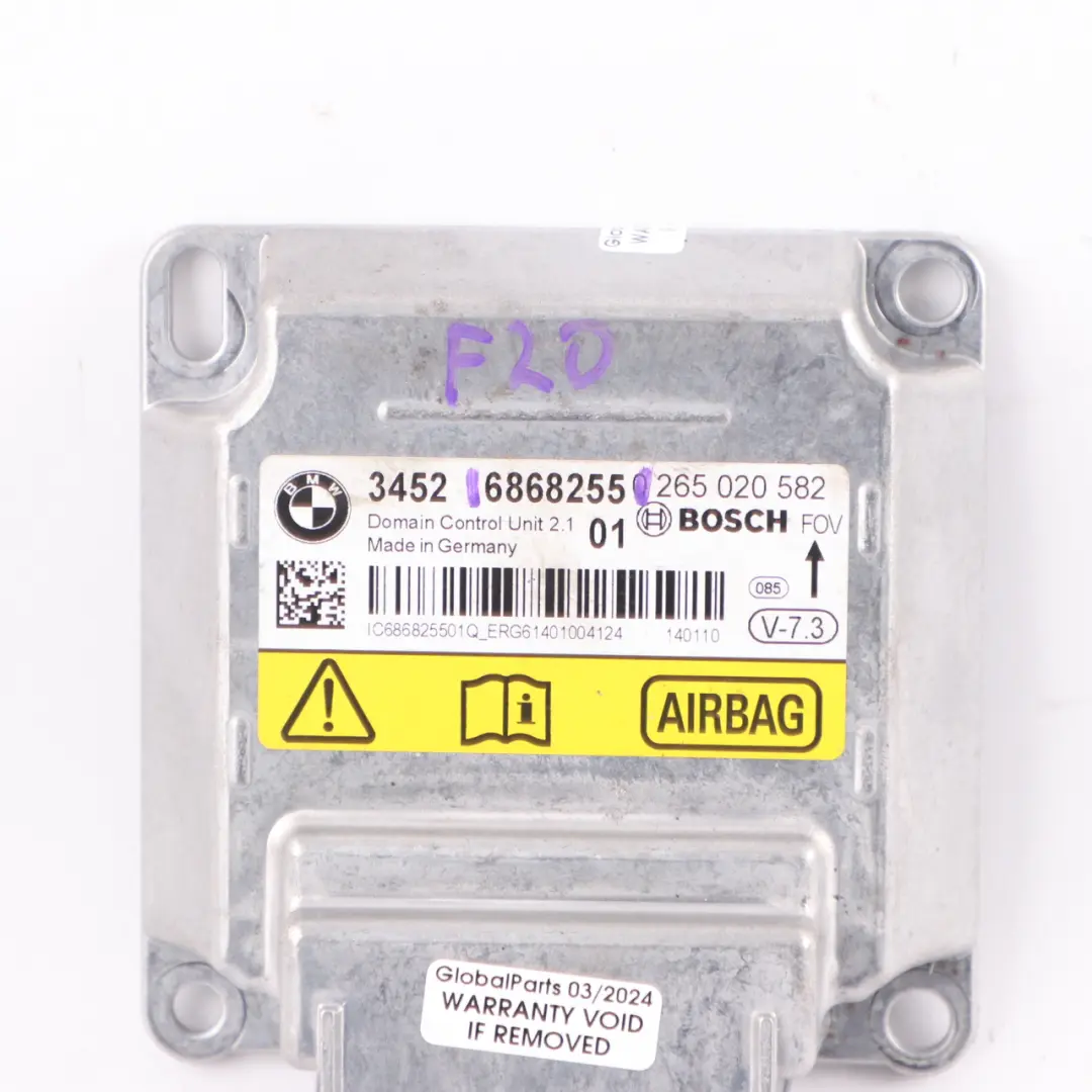 Modulo Aria BMW F20 F21 F30 F31 F32 F36 ECU ICM Plus Unità Controllo SRS per con numero di parte 6868255 Modulo Aria BMW F20 F21 F30 F31 F32 F36 ECU ICM Plus Unità Controllo SRS - SKU 6868255 - Numero di parte 6868255