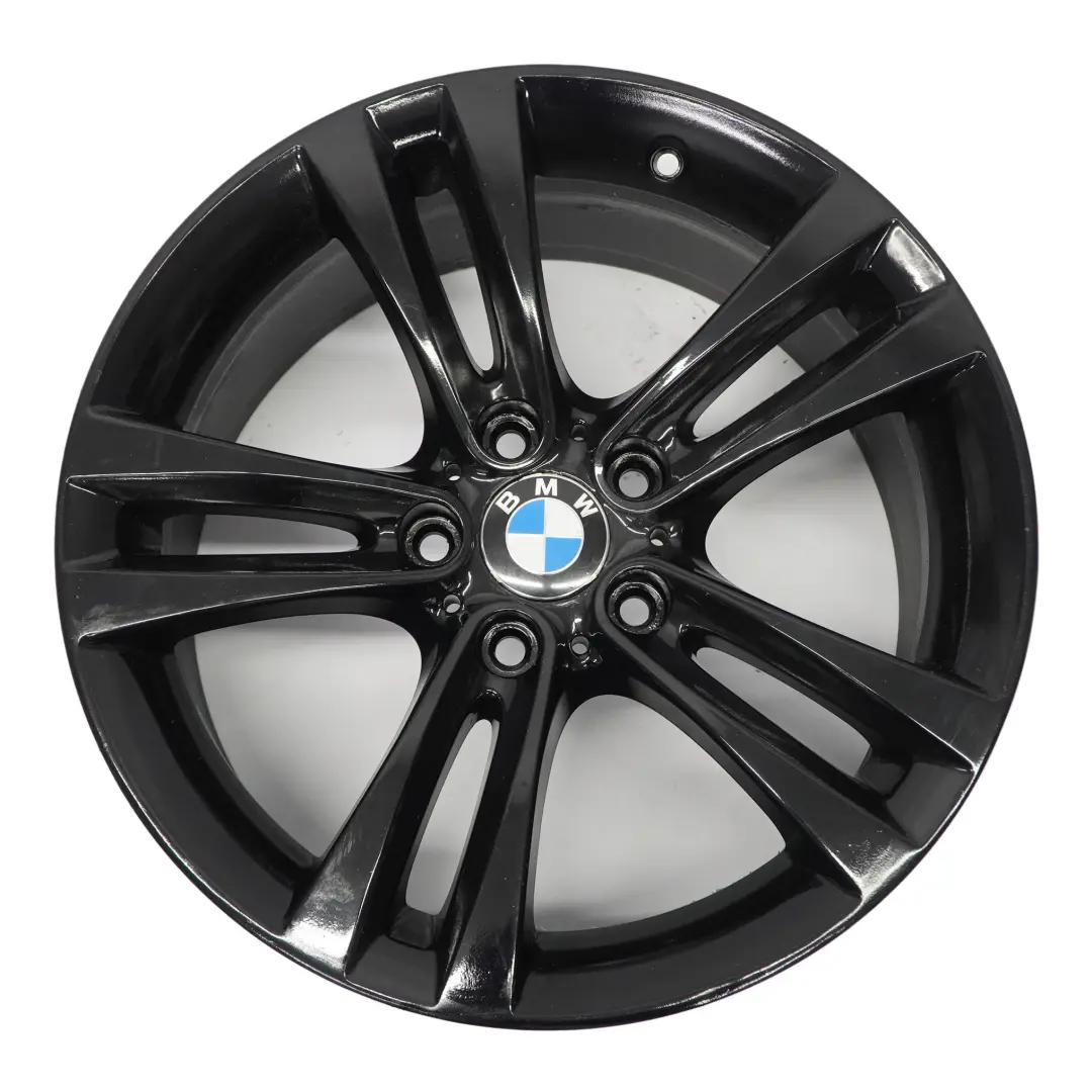 Schwarz Alufelge 18" Doppelspeiche 397 8,5J ET:47 für BMW F30 F31 F32 mit Teilenummer 6868378 BMW F30 F31 F32 Schwarz Alufelge 18" Doppelspeiche 397 8,5J ET:47 - SKU 6868378-1 - Teilenummer 6868378