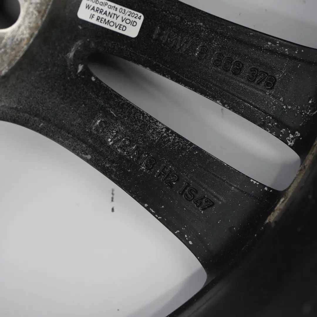 llanta aleación negro 18 "de doble radio 397 8,5J ET:47 para BMW F30 F31 F32 con número de pieza 6868378 BMW F30 F31 F32 llanta aleación negro 18 "de doble radio 397 8,5J ET:47 - SKU 6868378-1 - Número de pieza 6868378