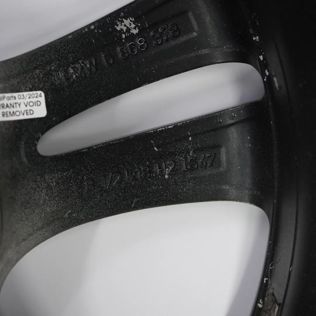 BMW F30 F31 F32 Schwarz Alufelge 18" Doppelspeiche 397 8,5J ET:47 - SKU 6868378-2 - Teilenummer 6868378