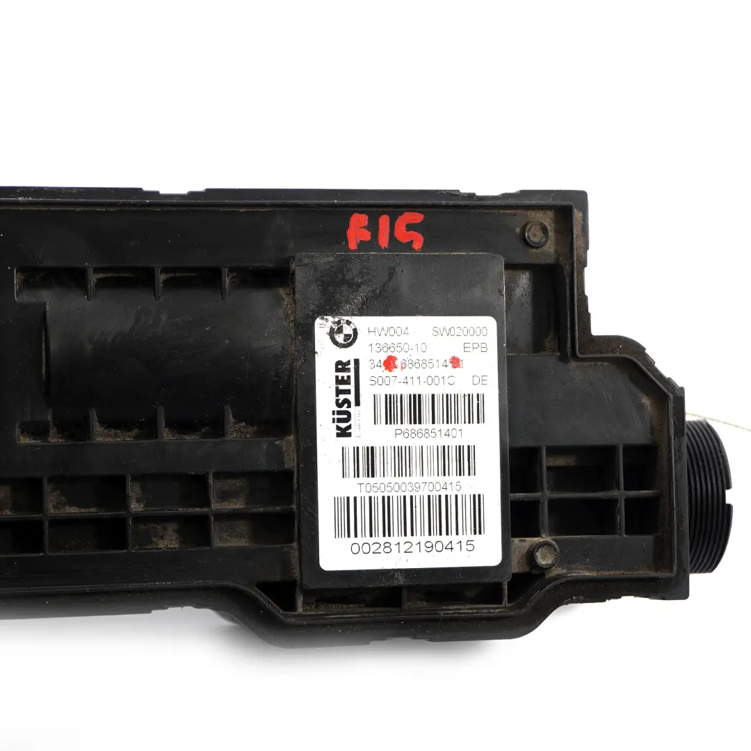 Moduł Mechanizm Hamulca Ręcznego Elektryczny do BMW X5 F15 X6 F16 o numerze 6868514 BMW X5 F15 X6 F16 Moduł Mechanizm Hamulca Ręcznego Elektryczny - SKU 6868514 - Numer Części 6868514