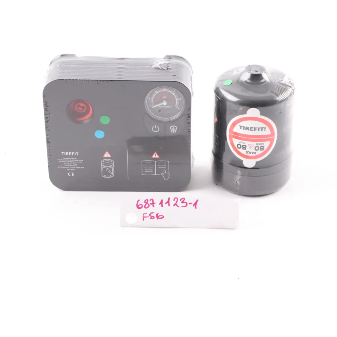 Tyre Inflator Air Compressor Sealant to BMW F40 F45 X1 F48 Mini F55 F56 F60 with Part number 6871123 BMW F40 F45 X1 F48 Mini F55 F56 F60 Tyre Inflator Air Compressor Sealant - SKU 6871123-1 - Part number 6871123