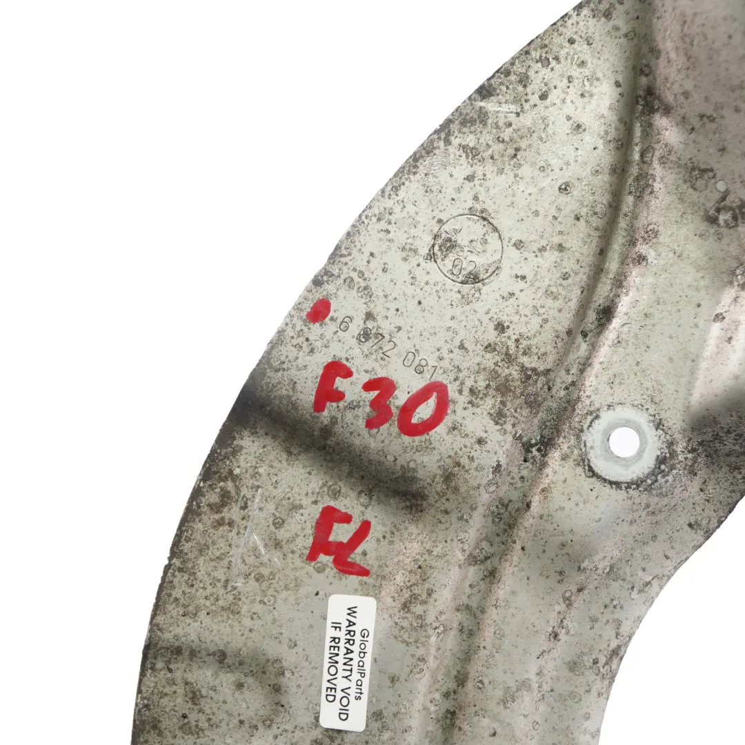 Front Left N/S Brake Disc Protection Plate to BMW 1 2 3 4 F20 F22 F30 F32 with Part number 6872081 BMW 1 2 3 4 F20 F22 F30 F32 Front Left N/S Brake Disc Protection Plate - SKU 6872081 - Part number 6872081
