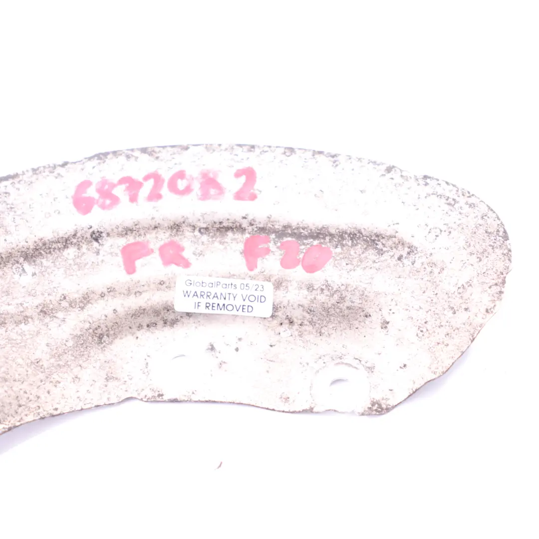 Disco freno BMW F20 M Performance anteriore destro Piastra protezione - SKU 6872082 - Numero di parte 6872082