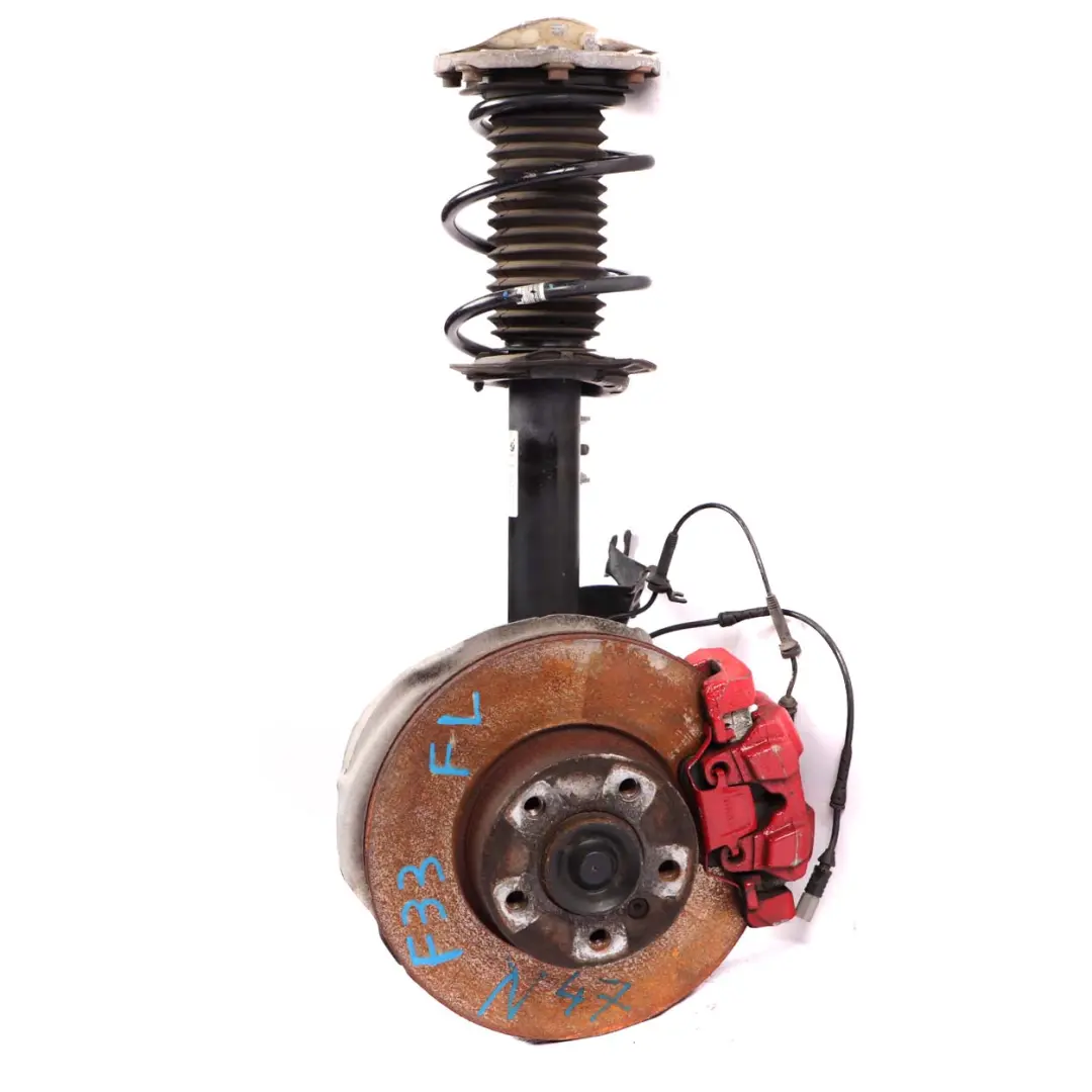 BMW 4 F33 420d N47N M Sport Front Axle Left N/S Spring Strut Leg Brake Caliper - SKU 6873765 - Part number 6873765