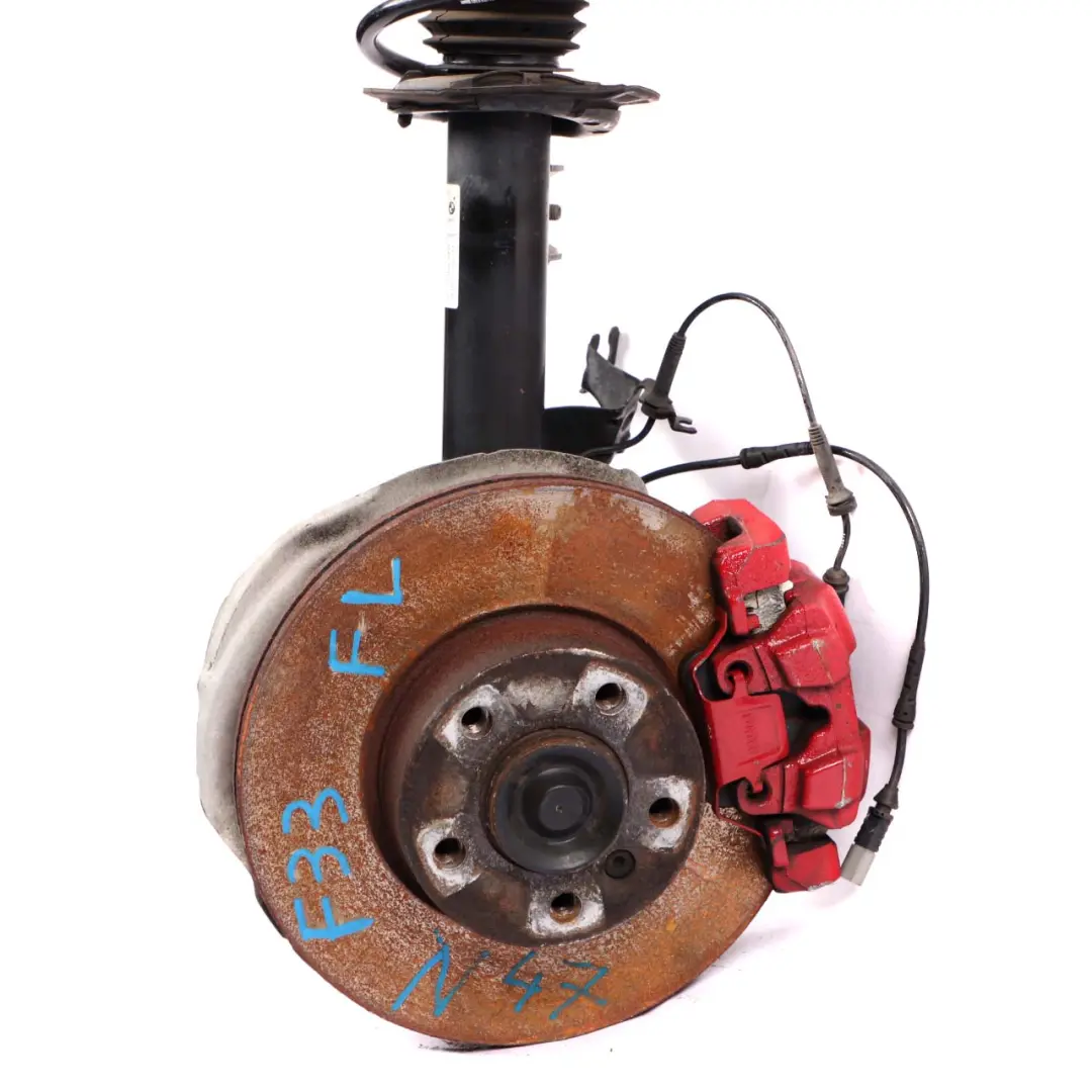N47N M Sport Front Axle Left N/S Spring Strut Leg Brake Caliper to BMW 4 F33 420d with Part number 6873765 BMW 4 F33 420d N47N M Sport Front Axle Left N/S Spring Strut Leg Brake Caliper - SKU 6873765 - Part number 6873765
