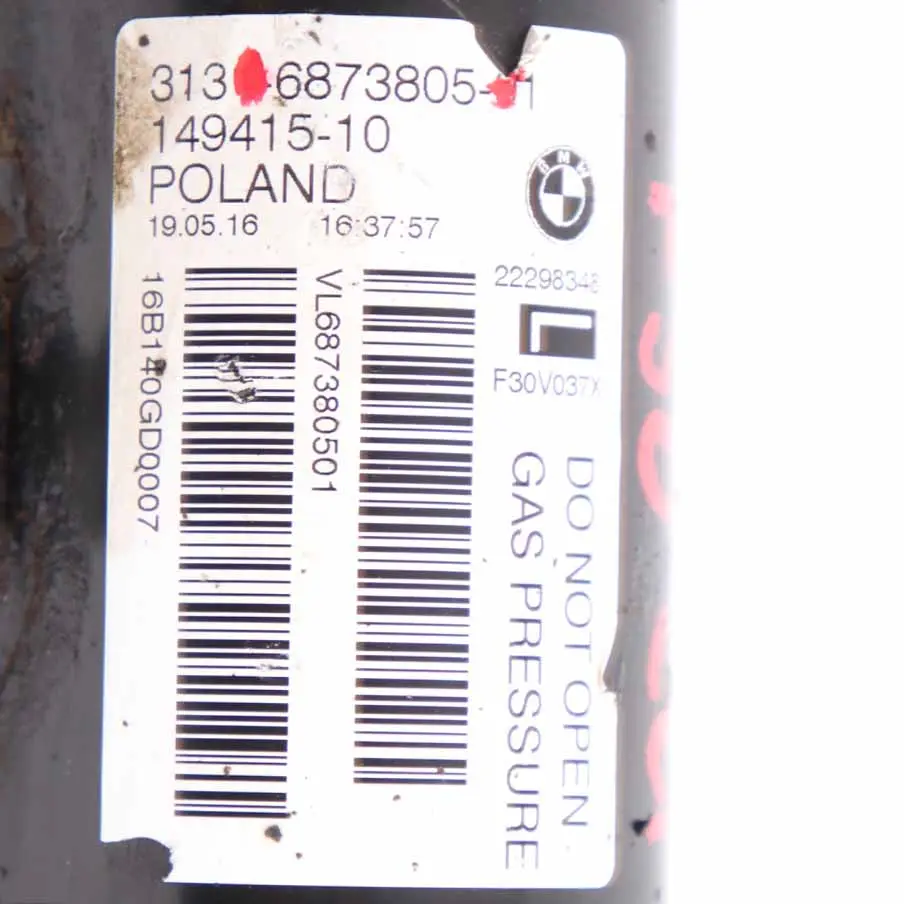 BMW F30 LCI xDrive Diesel Strut Front Left N/S Suspension Shock Absorber - SKU 6873805 - Part number 6873805
