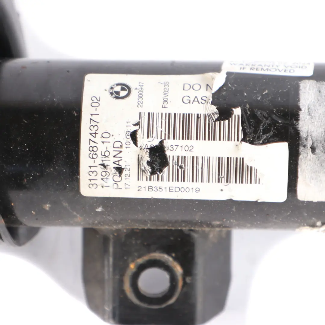 Amortiguador MSport Delantero Izquierdo Derecho Muelle para BMW F30 con número de pieza 6874371 BMW F30 Amortiguador MSport Delantero Izquierdo Derecho Muelle - SKU 6874371 - Número de pieza 6874371