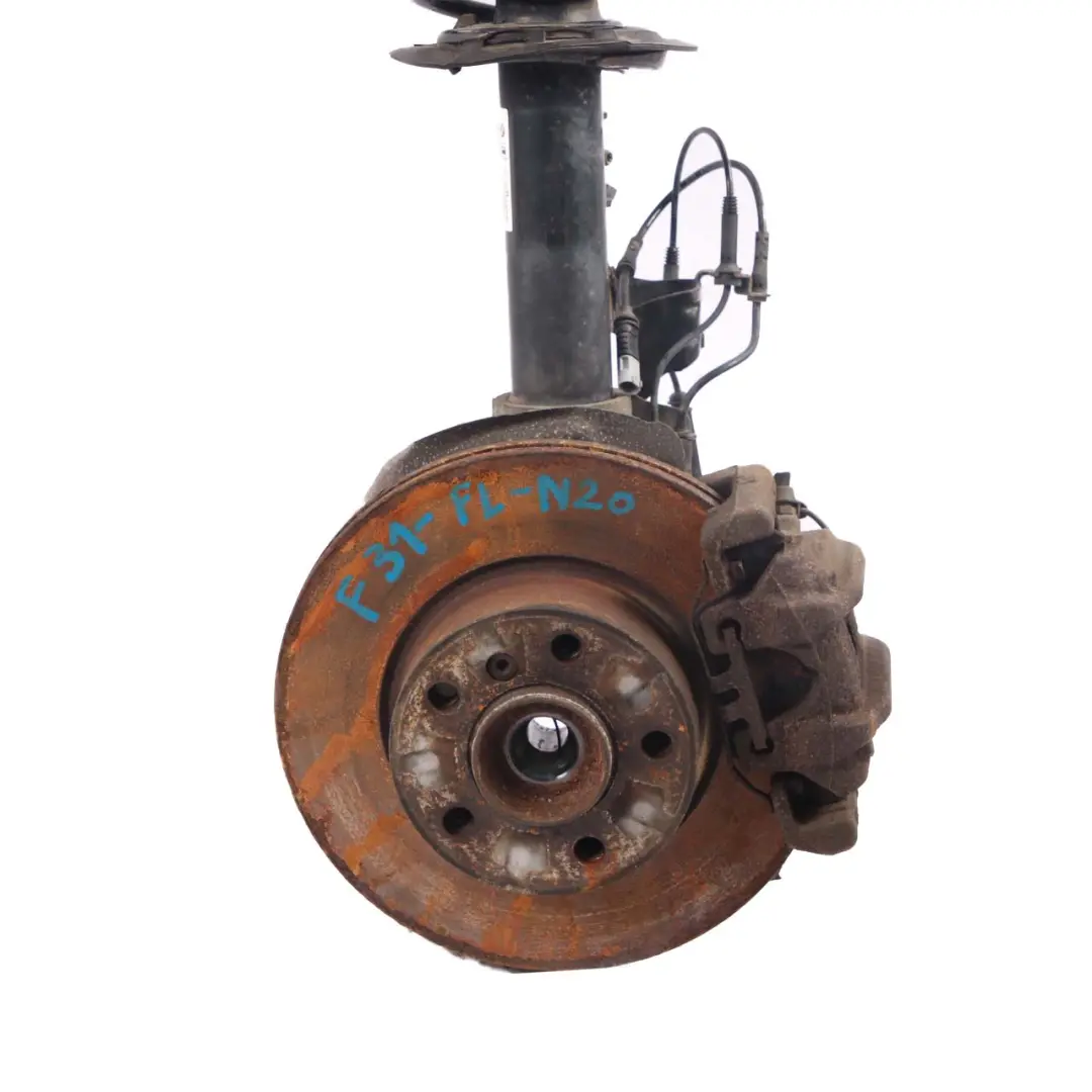BMW F31 Touring 320iX N20 xDrive Front Left N/S Suspension Leg Axle Brake Disc - SKU 6874385 - Part number 6874385
