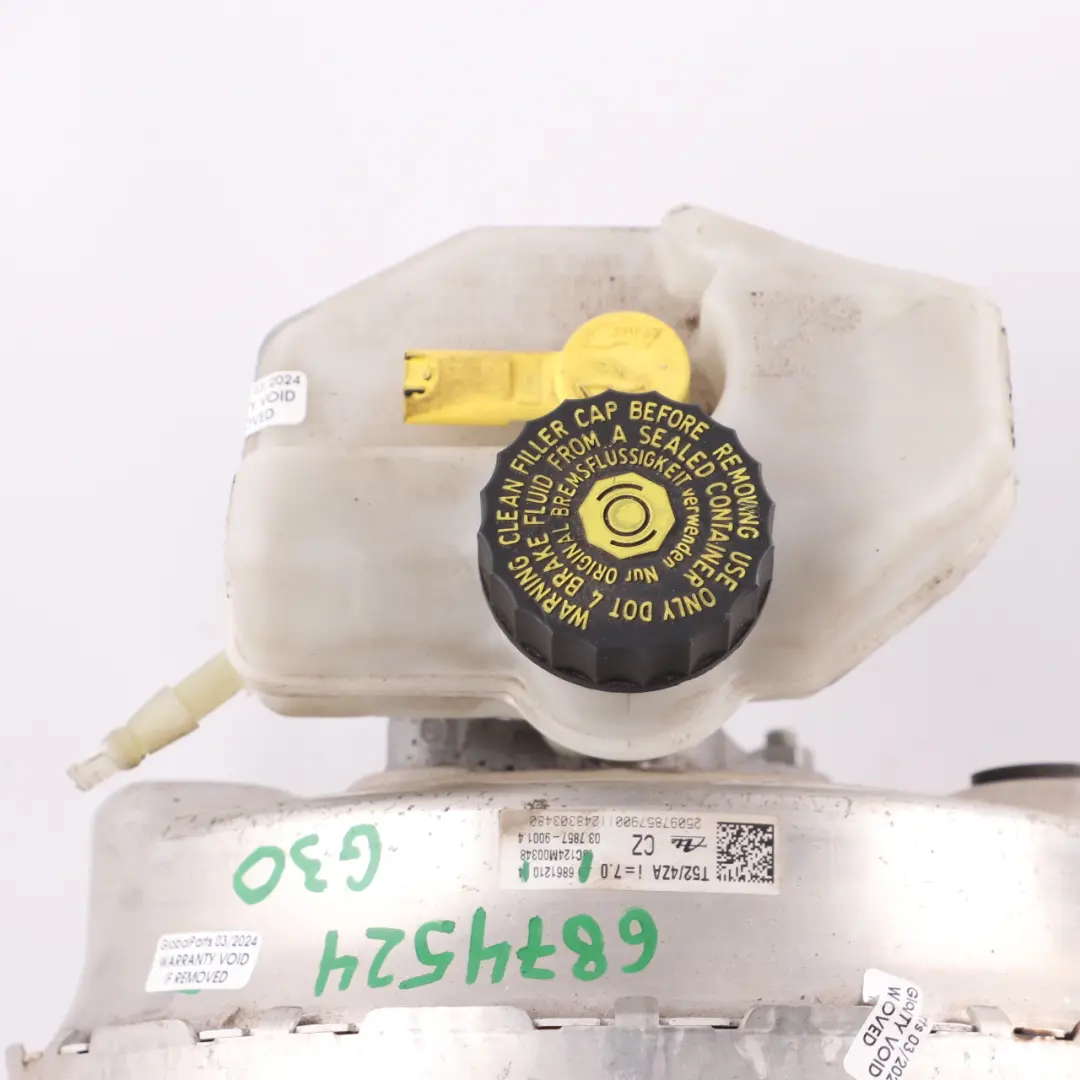 Servofreno BMW G30 G31 Cilindro Maestro Unità Booster Freno Modulo 6861210 per con numero di parte 6874524 Servofreno BMW G30 G31 Cilindro Maestro Unità Booster Freno Modulo 6861210 - SKU 6874524 - Numero di parte 6874524