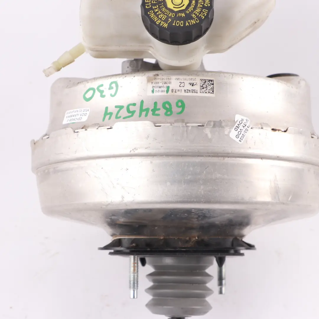 Brake Servo BMW G30 G31 Master Cylinder Brake Booster Unit Module 6861210 to with Part number 6874524 Brake Servo BMW G30 G31 Master Cylinder Brake Booster Unit Module 6861210 - SKU 6874524 - Part number 6874524