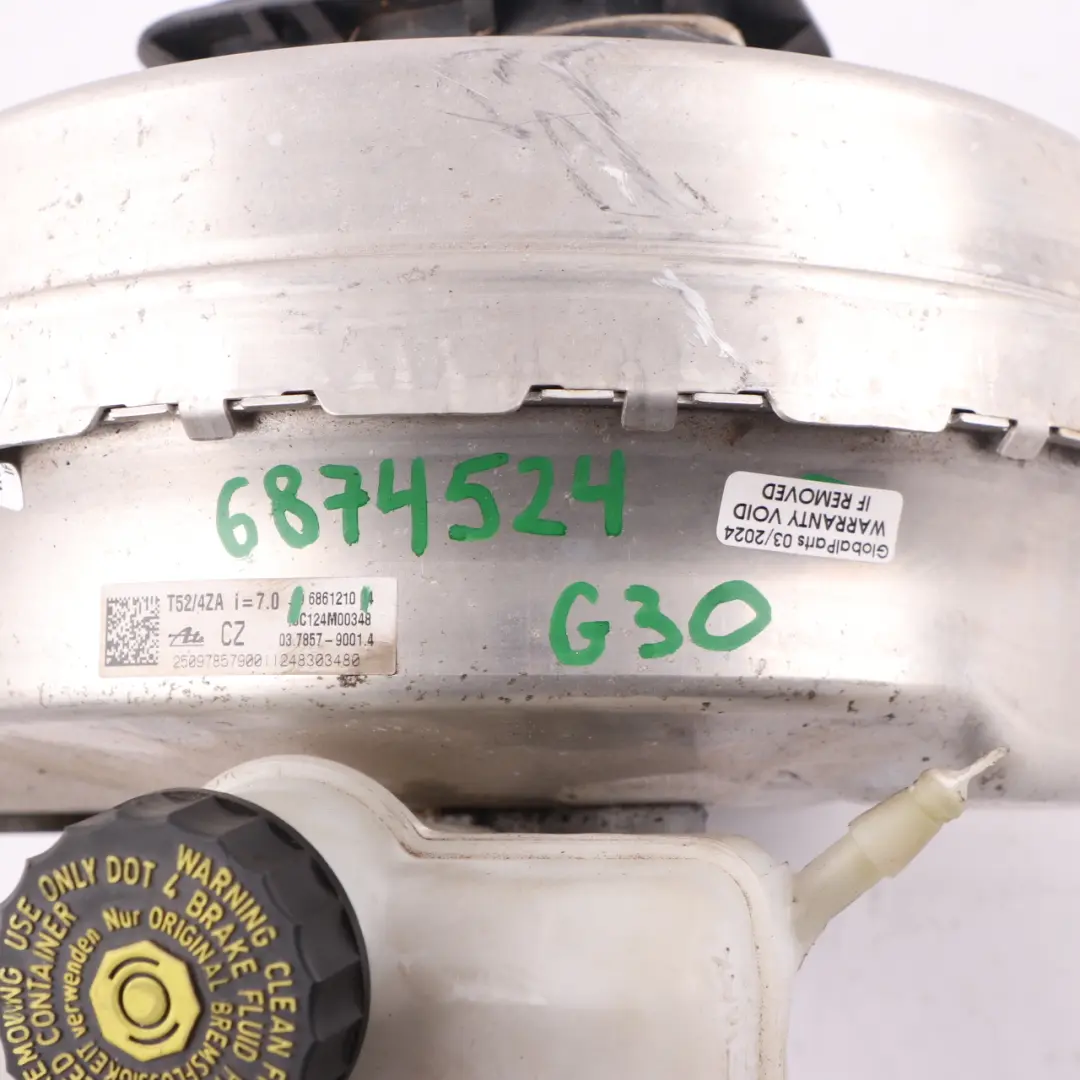 Bremsservo BMW G30 G31 Hauptzylinder Bremskraftverstärker Einheit Modul 6861210 für mit Teilenummer 6874524 Bremsservo BMW G30 G31 Hauptzylinder Bremskraftverstärker Einheit Modul 6861210 - SKU 6874524 - Teilenummer 6874524