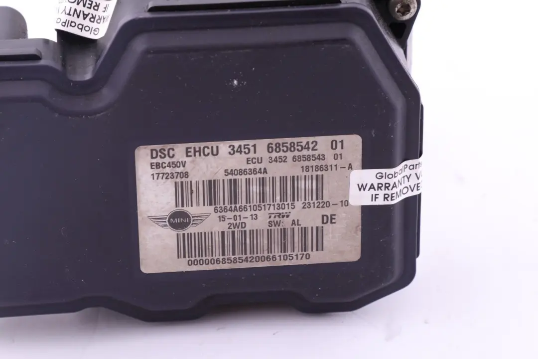 Pompa DSC Mini Cooper R55 R56 R57 LCI R60 Unità Frenante Idraulica 6858543 per con numero di parte 6874553 Pompa DSC Mini Cooper R55 R56 R57 LCI R60 Unità Frenante Idraulica 6858543 - SKU 6874553 - Numero di parte 6874553