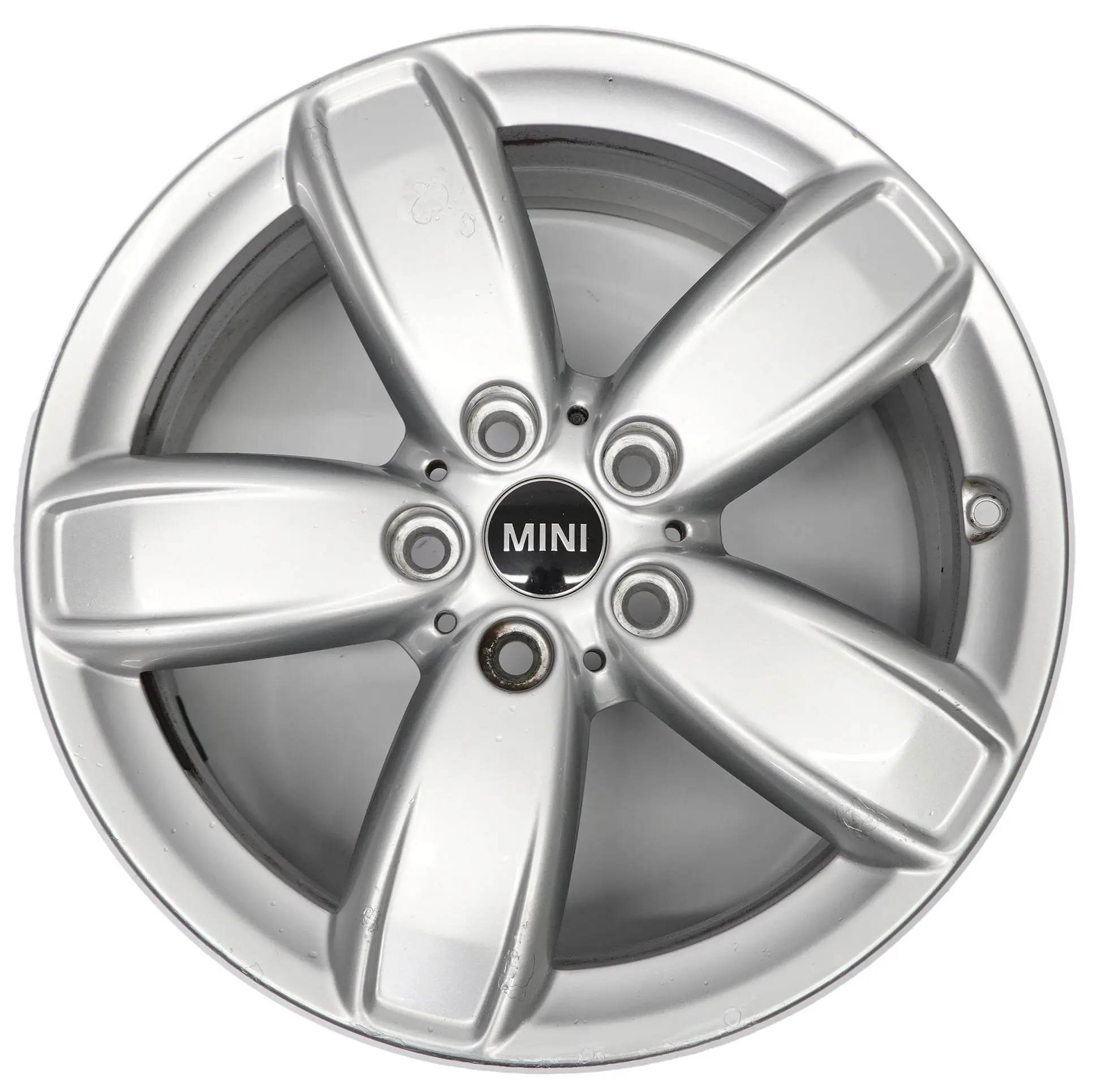 Mini F60 argento brillante Cerchio lega 17" 7,5J ET:52 Canale Raggi 531 6874569