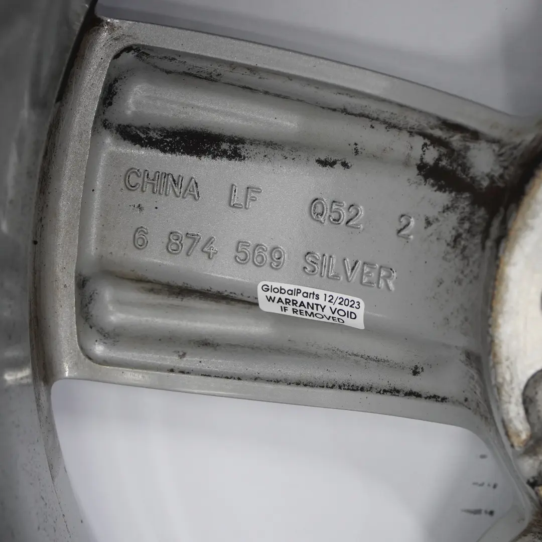 Mini F60 Bright Silver Wheel Alloy Rim 17" 7,5J ET:52 Channel Spoke 531 - SKU 6874569-1 - Part number 6874569