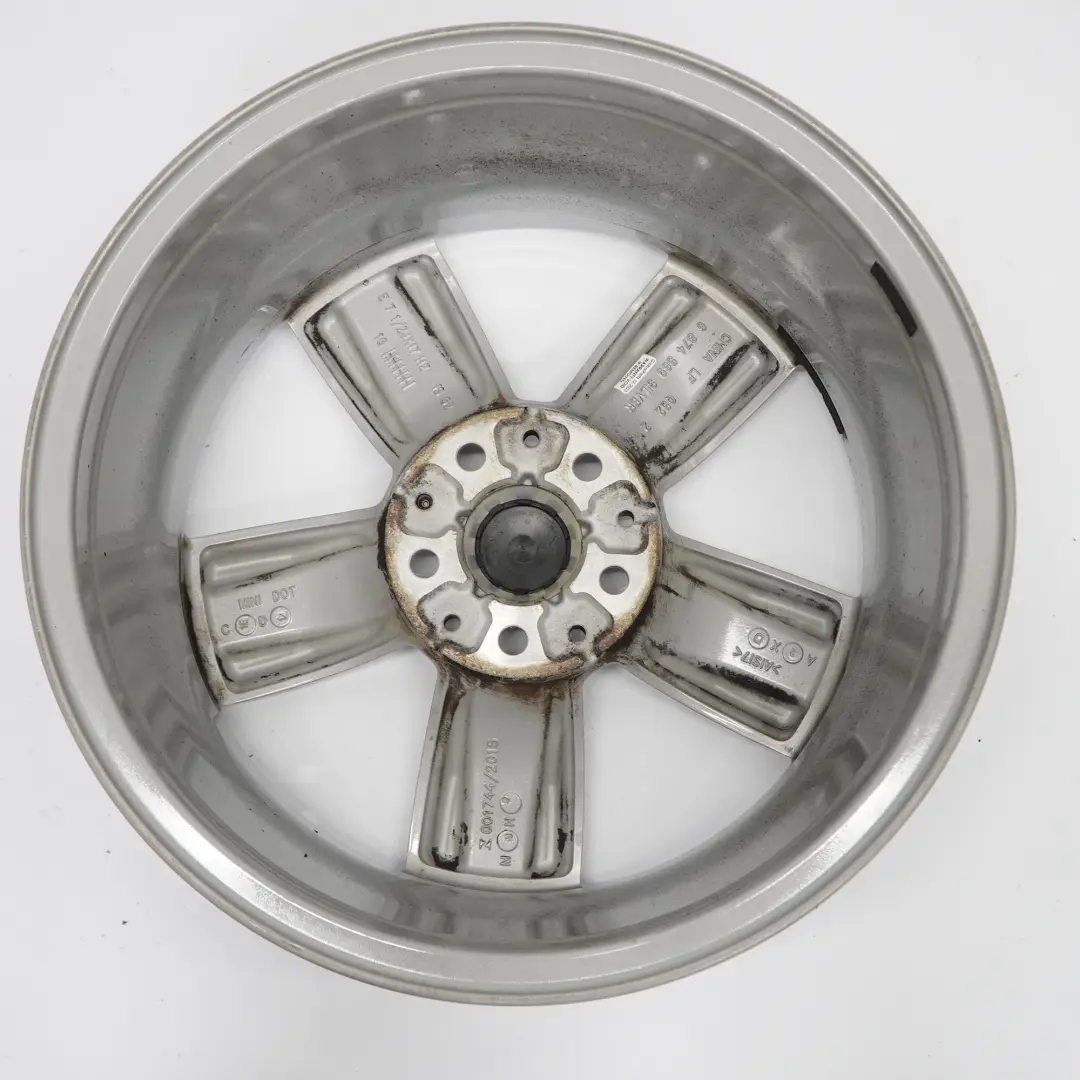 Mini F60 Bright Silver Wheel Alloy Rim 17" 7,5J ET:52 Channel Spoke 531 - SKU 6874569-1 - Part number 6874569