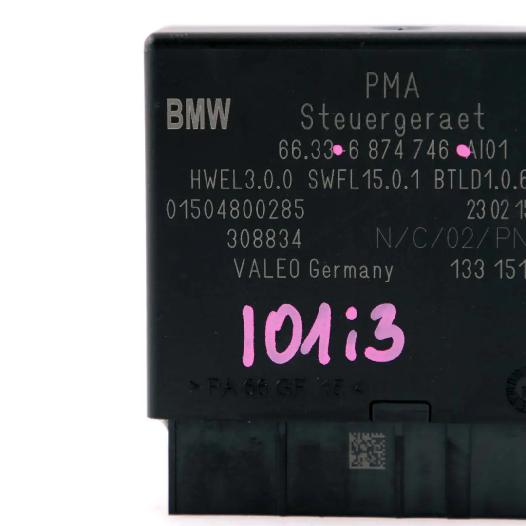 Parking Assistant PDC Control Unit Module to BMW F45 F46 I01 Mini F55 F56 with Part number 6874746 BMW F45 F46 I01 Mini F55 F56 Parking Assistant PDC Control Unit Module - SKU 6874746 - Part number 6874746
