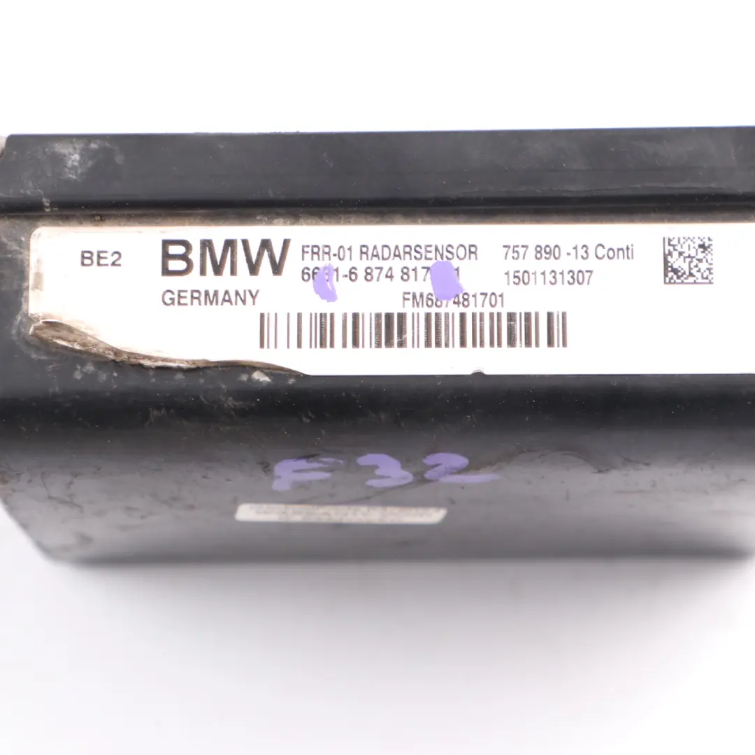 ACC Front Radar Sensor Module Unit to BMW F20 F21 F10 F11 LCI F30 F32 with Part number 6874817 BMW F20 F21 F10 F11 LCI F30 F32 ACC Front Radar Sensor Module Unit - SKU 6874817 - Part number 6874817