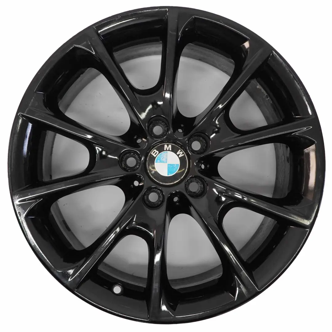 BMW F30 F32 F33 LCI Roue en alliage noir 18" 8J ET:34 V-Spoke 398 - SKU 6874819-2 - Numéro de pièce 6874819
