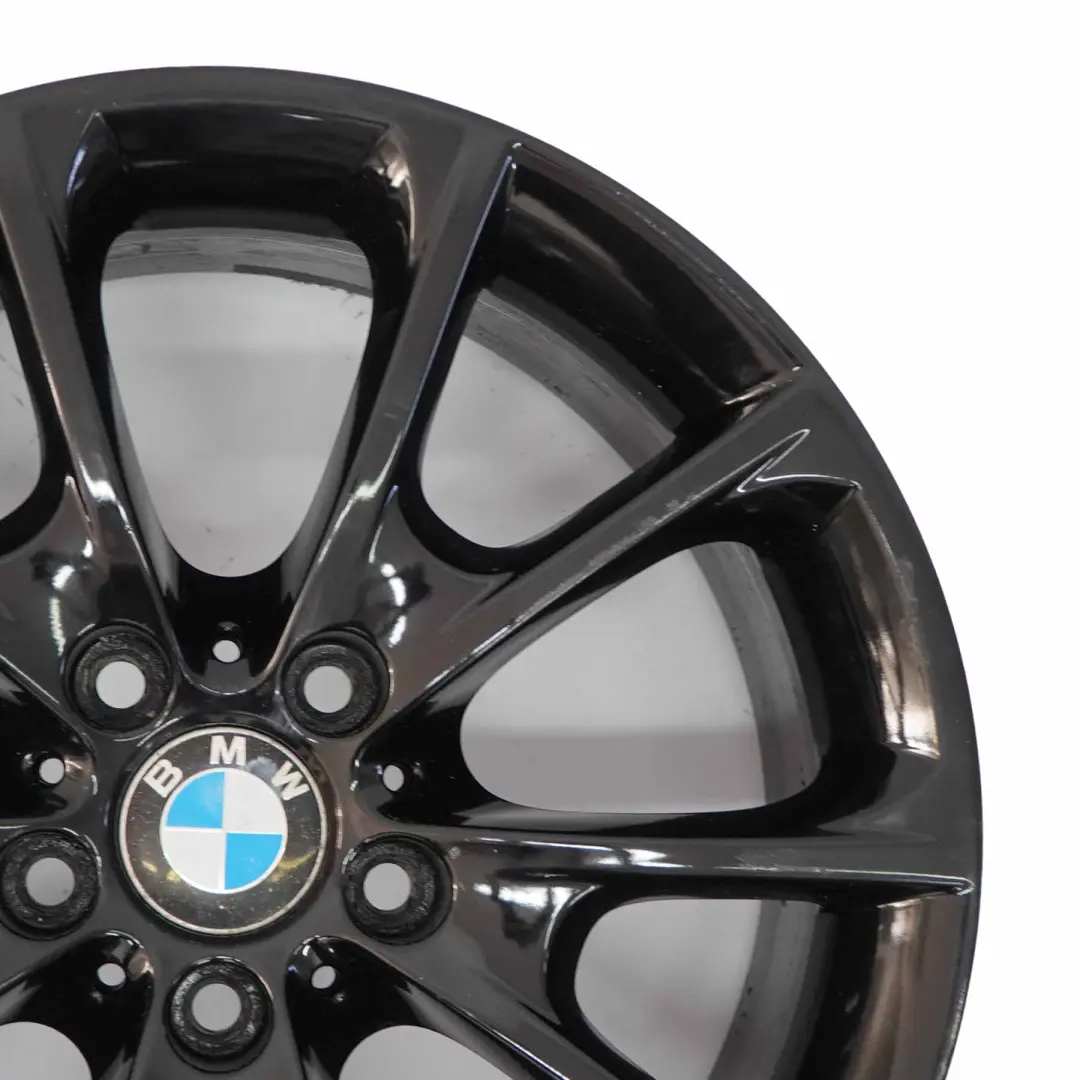 BMW F30 F32 F33 LCI Black Alloy Wheel 18" 8.5J ET:47 V-Spoke Styling 398 - SKU 6874821-3 - Part number 6874821
