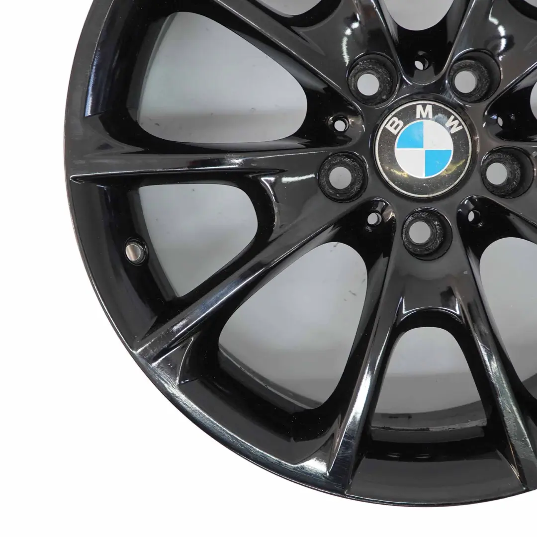 BMW F30 F32 F33 LCI Black Alloy Wheel 18" 8.5J ET:47 V-Spoke Styling 398 - SKU 6874821-3 - Part number 6874821