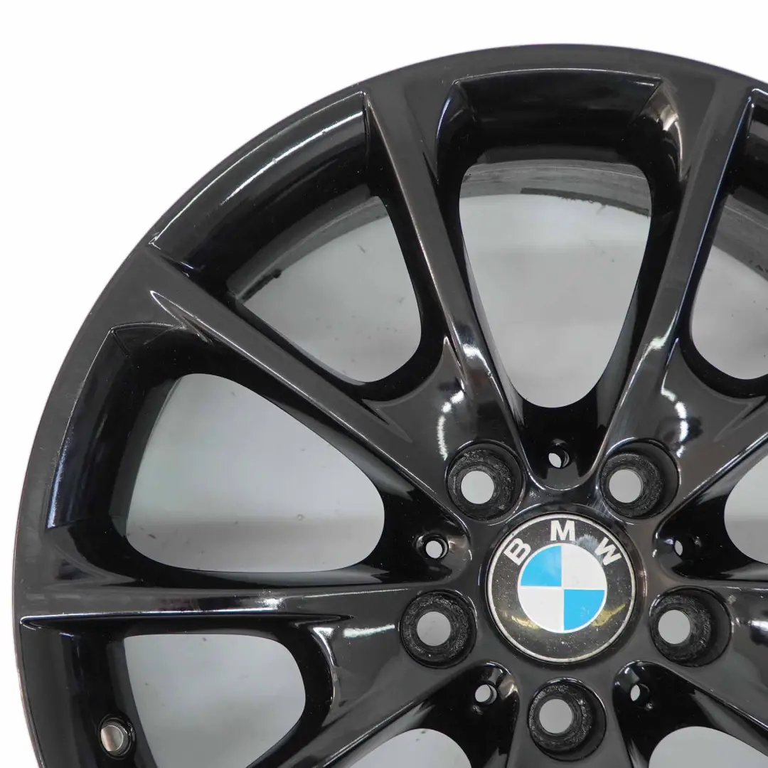 BMW F30 F32 F33 LCI Black Alloy Wheel 18" 8.5J ET:47 V-Spoke Styling 398 - SKU 6874821-3 - Part number 6874821