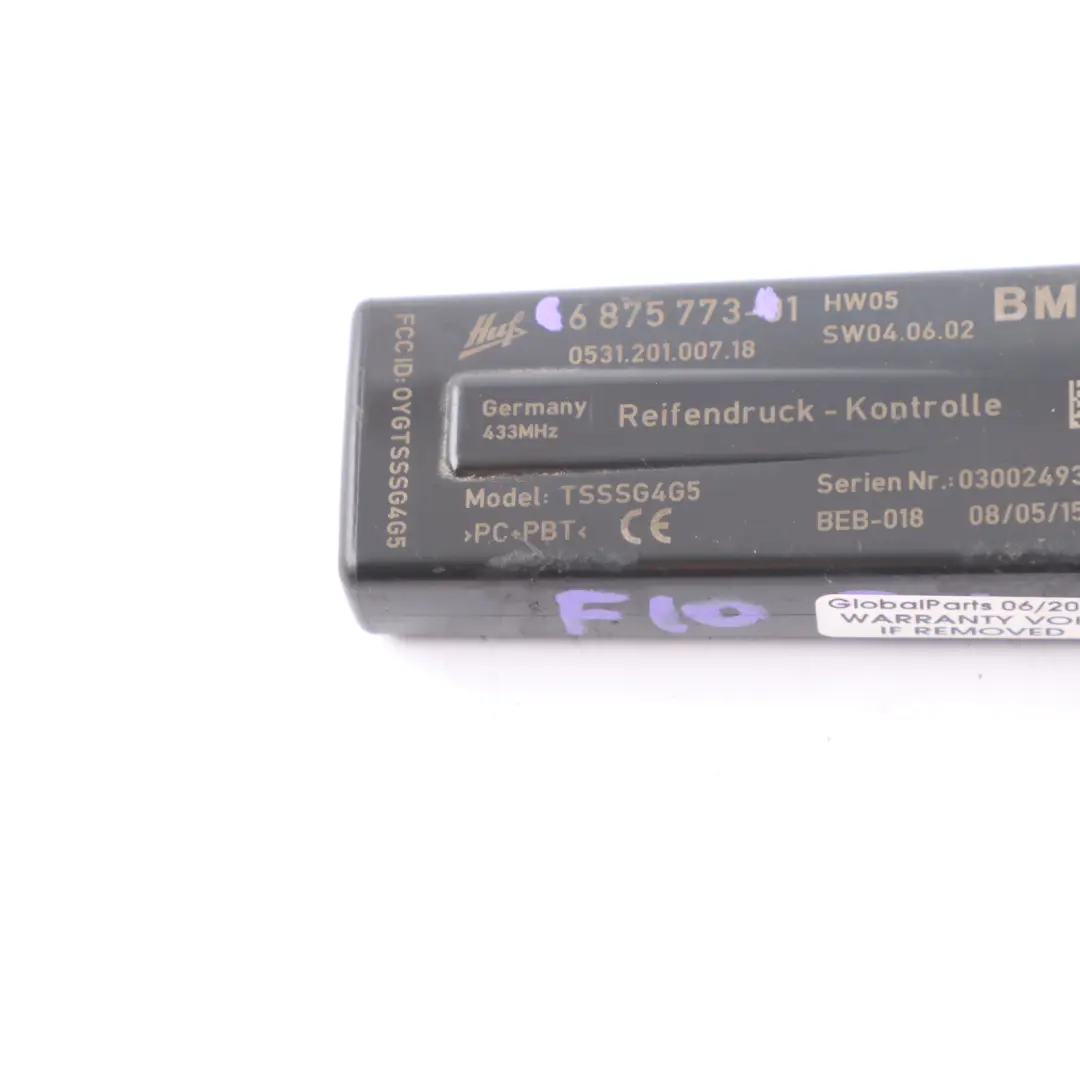 BMW F10 Tyre Pressure RDC Control Unit Module ECU - SKU 6875773 - Part number 6875773