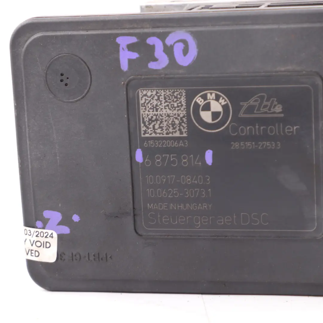 Brake Pump BMW F20 F21 F23 F30 F31 F32 F33 DSC Hydro Unit Module 6875813 to with Part number 6875814 Brake Pump BMW F20 F21 F23 F30 F31 F32 F33 DSC Hydro Unit Module 6875813 - SKU 6875814-1 - Part number 6875814