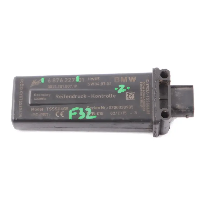 BMW F32 Presión de los neumáticos RDC Unidad de Control Módulo ECU 6876227