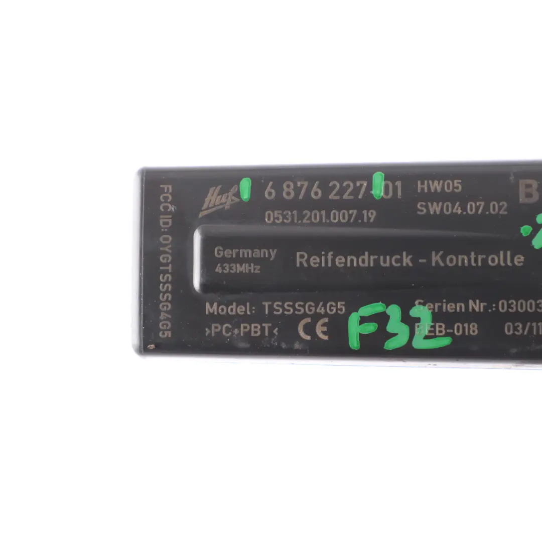 BMW F32 Presión de los neumáticos RDC Unidad de Control Módulo ECU - SKU 6876227 - Número de pieza 6876227