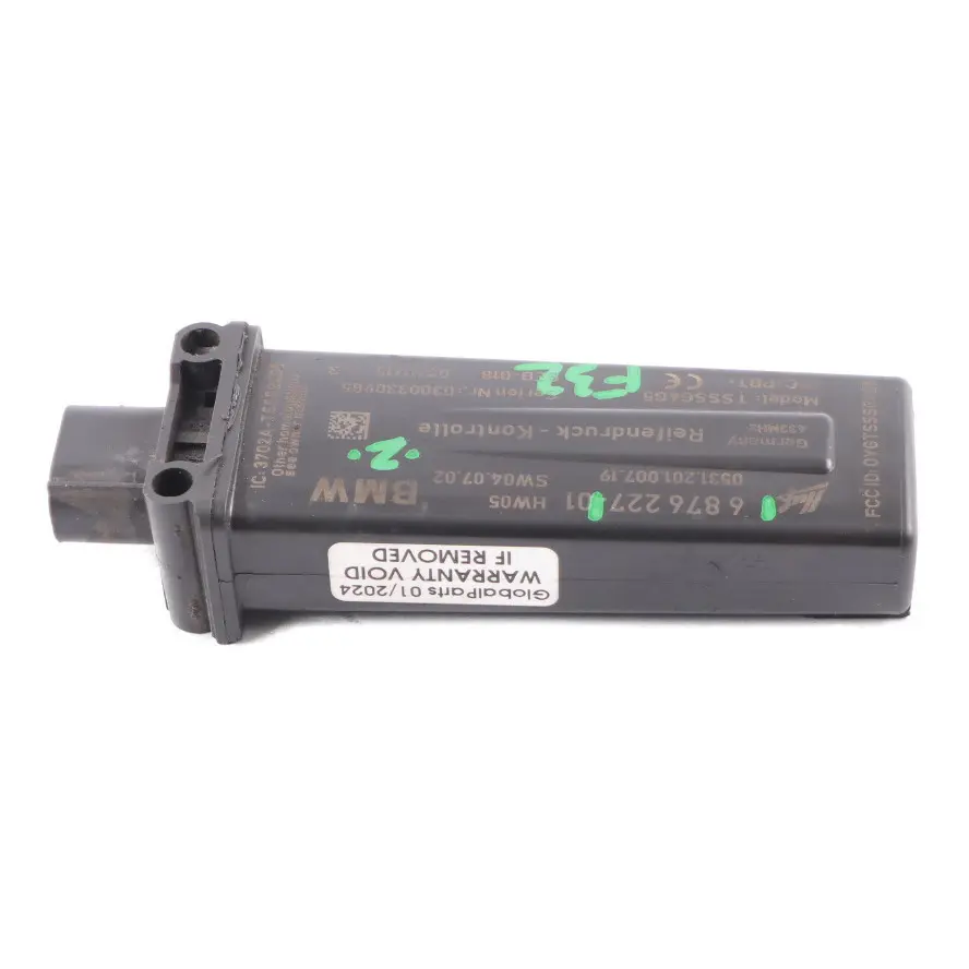 BMW F32 Presión de los neumáticos RDC Unidad de Control Módulo ECU - SKU 6876227 - Número de pieza 6876227