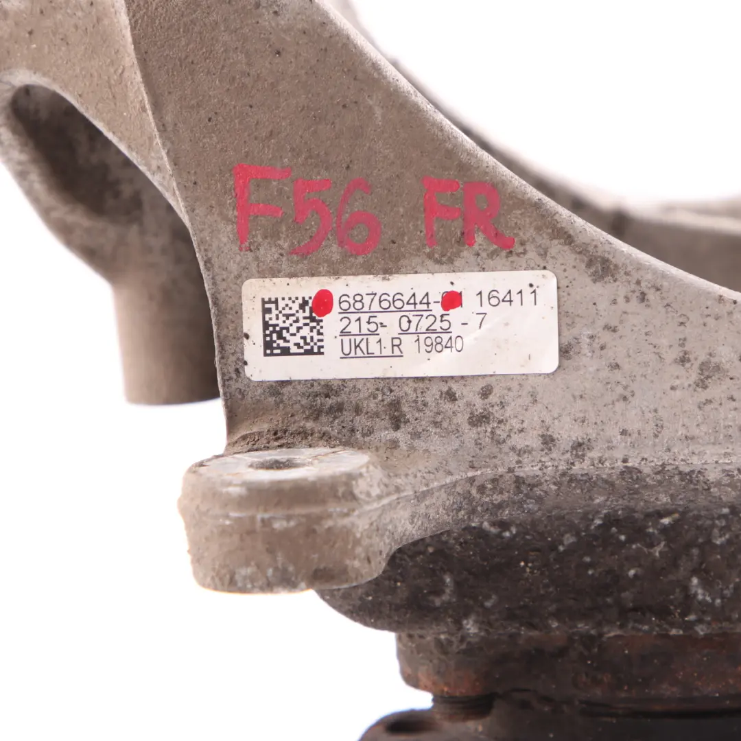 Carrier Front Right O/S Axle Suspension Bracket to Mini F55 F56 F57 Wheel with Part number 6876644 Mini F55 F56 F57 Wheel Carrier Front Right O/S Axle Suspension Bracket - SKU 6876644 - Part number 6876644