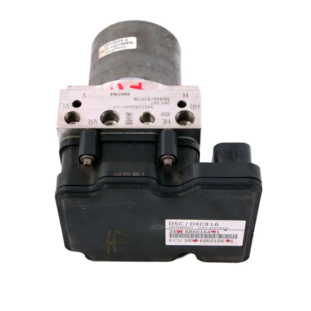 BMW 5 Series F10 F11 Hydraulic Unit DSC Brake Pump DXC9 L6 6860164 6860166 - SKU 6876912-2 - Part number 6876912