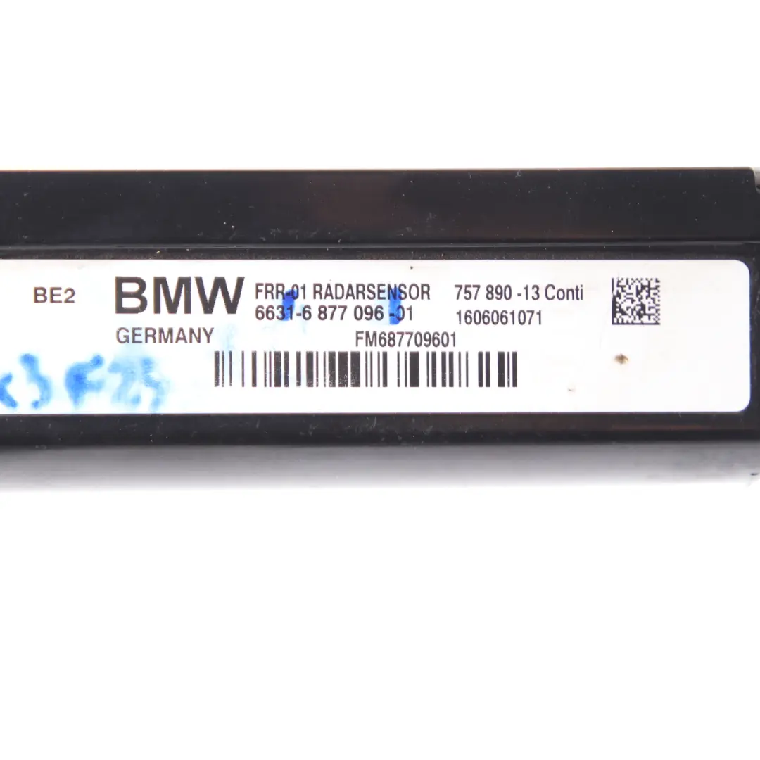 ACC Front Radar Sensor Module Unit to BMW F01 F10 F20 F30 LCI with Part number 6877096 BMW F01 F10 F20 F30 LCI ACC Front Radar Sensor Module Unit - SKU 6877096 - Part number 6877096