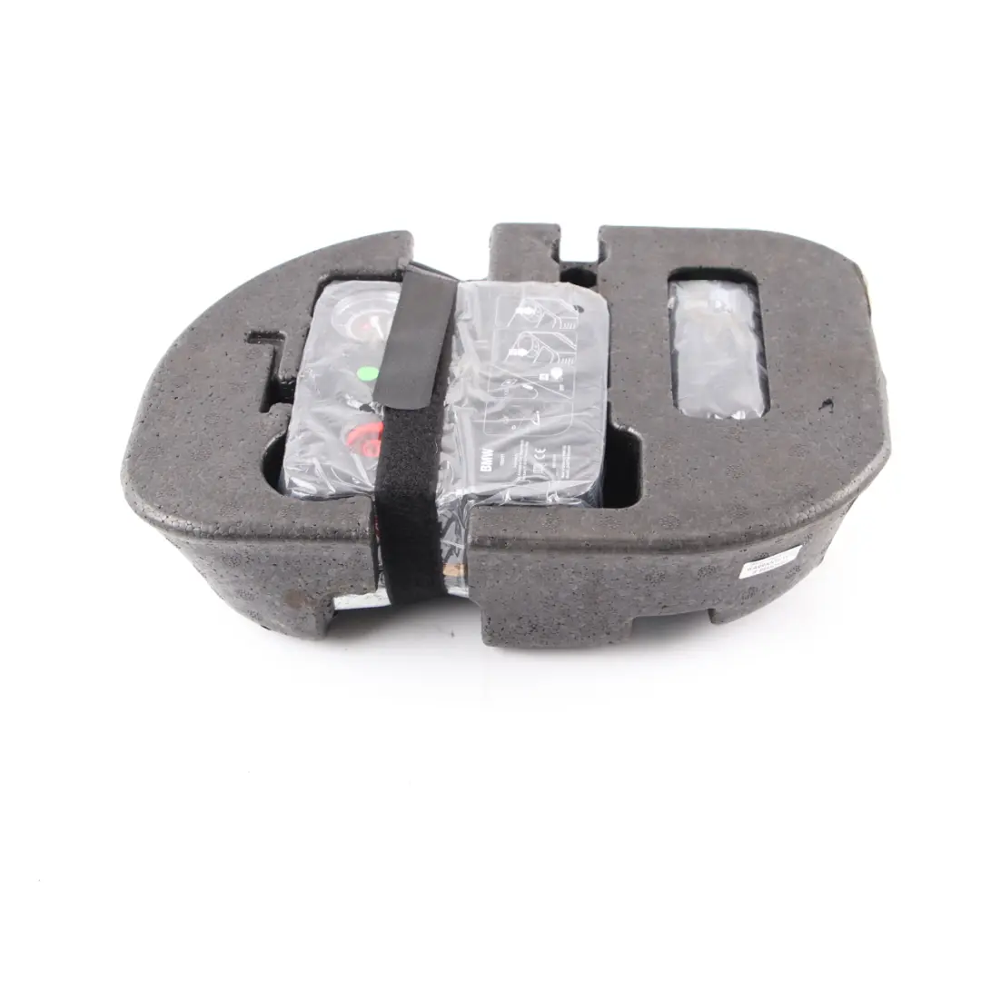 Spare Wheel Tool Mini F55 F56 F57 Mobility System Pump Storage Tray to with Part number 6877569 Spare Wheel Tool Mini F55 F56 F57 Mobility System Pump Storage Tray - SKU 6877569-2 - Part number 6877569