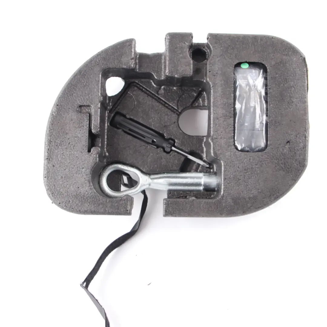 Spare Wheel Tool Mini F55 F56 F57 Mobility System Pump Storage Tray to with Part number 6877569 Spare Wheel Tool Mini F55 F56 F57 Mobility System Pump Storage Tray - SKU 6877569-2 - Part number 6877569